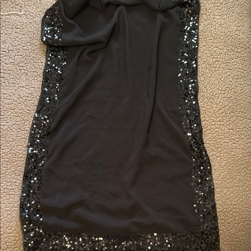 RSVP Black Sequin Embellished Wrap